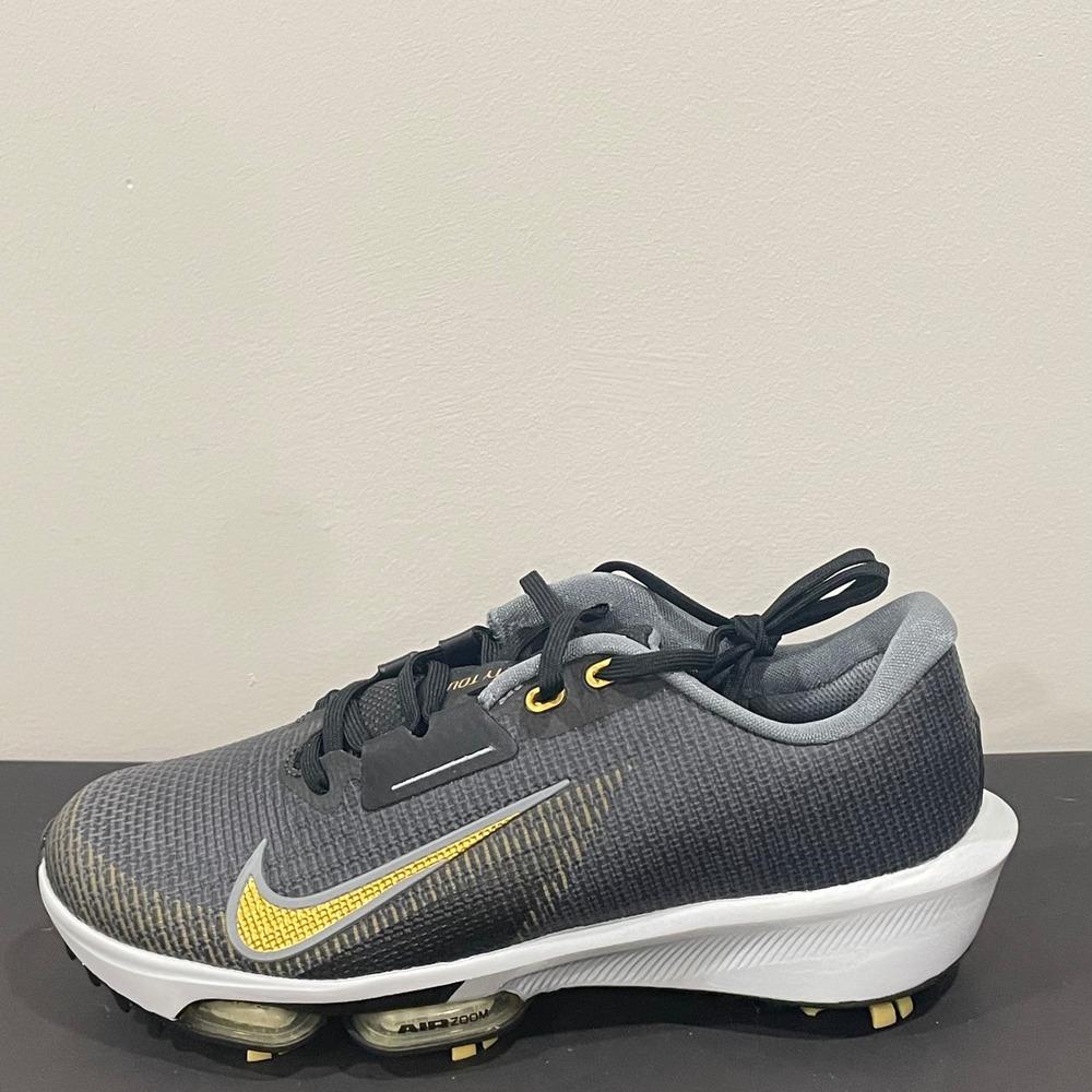 Nike Air‎ Zoom Infinity Tour NEXT% Golf Shoes Smoke Grey Gold FD0217-003 Mens 8